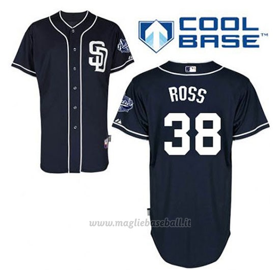 Maglia Baseball Uomo San Diego Padres Tyson Ross 38 Blu Blu Alterner Cool Base